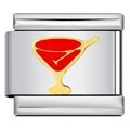 Rode cocktail charm
