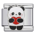 Panda met hartje charm