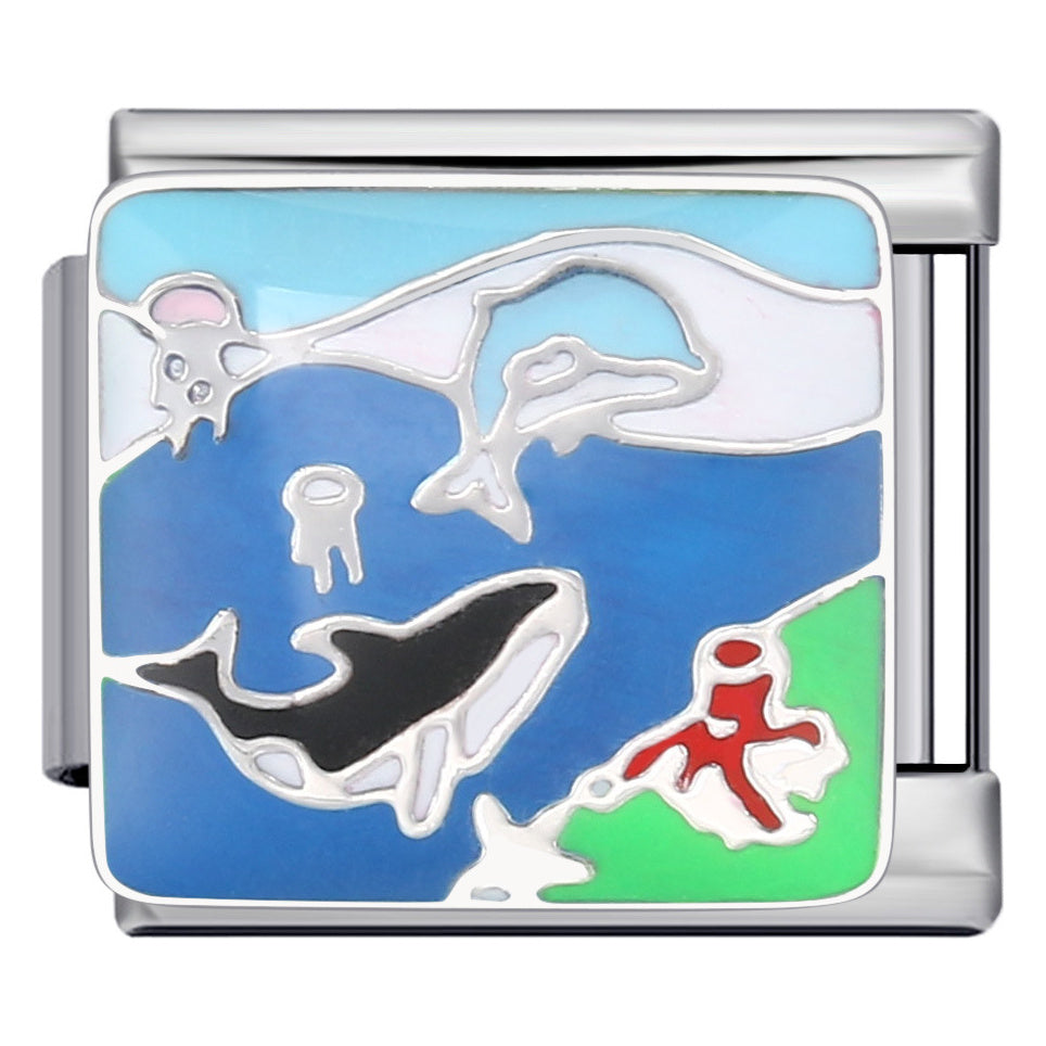 Zeedieren met strand charm