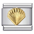 Gouden schelp charm