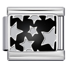 Zilveren sterrenhemel charm