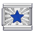 Blauwe ster charm