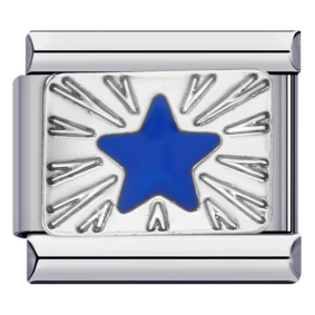Blauwe ster charm