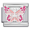 Roze vlinder charm